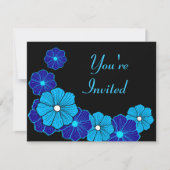 Invitation hawaïenne rétro (Devant)