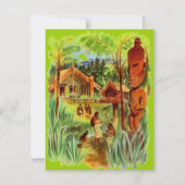 INVITATION hawaïenne tropicale d'indigènes de (Devant)