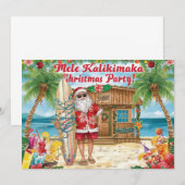 Invitation Hawaii christmas  party Hawaii “Mele Kalikimaka!”  (Devant / Derrière)