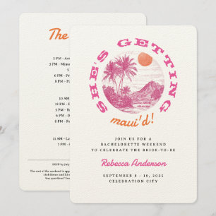 Invitation Hawaii Obtenir Maui d Island Mariage Bachelorette