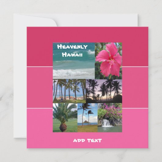 Invitation Hawaii paradisiaque (Devant)