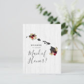 Invitation Hawaii State Floral Will you be My Maid of Honor (Debout devant)