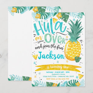 Invitation Hawaiian Luau Anniversaire de fête Anniversaire Pi
