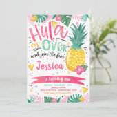 Invitation Hawaiian Luau Anniversaire de fête Anniversaire Pi (Debout devant)