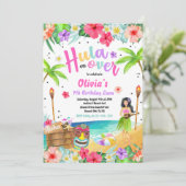 Invitation Hawaiian Luau Anniversaire Fête Tropicale Annivers (Debout devant)