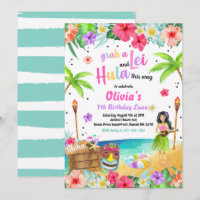 Hawaiian Luau Anniversaire Fête Tropicale Annivers
