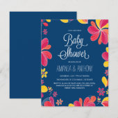 Invitation Hawaiian Luau Baby shower Thème tropical (Devant / Derrière)