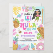 Invitation Hawaiian Luau Tropical Summer Pool Birthday Party (Devant)