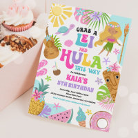 Hawaiian Luau Tropical Summer Pool Birthday Party