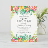 Invitation Hawaiian Tropical Bridal (Debout devant)