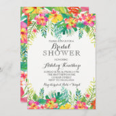 Invitation Hawaiian Tropical Bridal (Devant / Derrière)