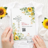 Invitation Hay There Cute Farm Animals Sunflower Baby Shower