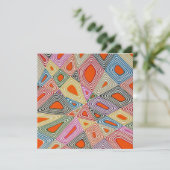 Invitation Haywire in Orange Flat Card (Debout devant)