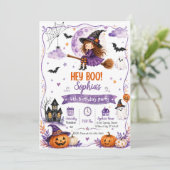 Invitation Hé Boo ! 4e fête d'anniversaire (Debout devant)