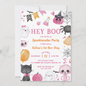 Invitation Hé Boo ! Fête du 1er anniversaire d'Halloween (Devant)