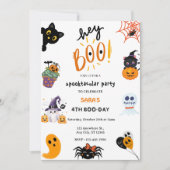 Invitation Hé Boo ! Halloween Ghost Spooktacular anniversaire (Devant)