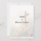 Invitation He Is Risen Watercolor Easter Card (Dos)