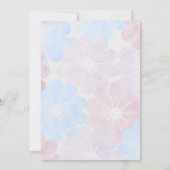 Invitation He or She Gender Reveal Floral Elegant Calligraphy (Dos)