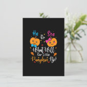 Invitation He Or She What Will Our Little Pumpkin Be Thanksgi (Debout devant)