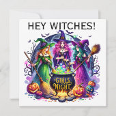 Invitation Hé sorcières ! (Devant)