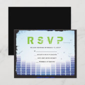 Invitation HEADPHONES Bar Bat mitzvah rsvp (Devant / Derrière)