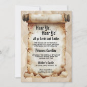 Invitation Hear Ye, Hear Ye! Medieval Royal Birthday (Devant)