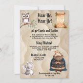 Invitation Hear Ye Medieval Renaissance Royal Birthday (Devant)