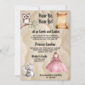 Invitation Hear Ye Medieval Renaissance Royal Birthday (Devant)