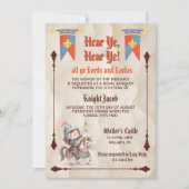 Invitation Hear Ye Medieval Renaissance Royal Birthday (Devant)