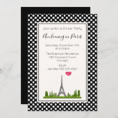 Invitation Heart Paris avec Dîner Tour Eiffel (Devant / Derrière)