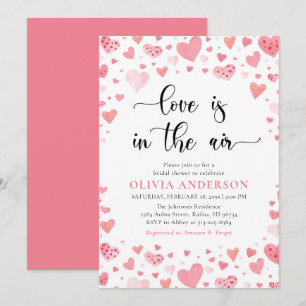 Invitation Hearts Valentine Love est dans la Fête des mariées