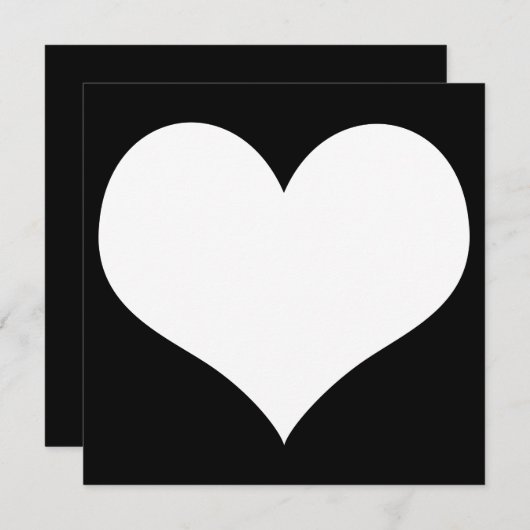 Invitation heartz (Devant / Derrière)