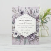 Invitation Heather Serene Meadow Wedding (Debout devant)