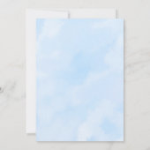 Invitation Heaven envoyé Baby shower Blue Moon Stars Invitati (Dos)