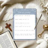 Invitation Heavenly Blue Mother's Scripture Scramble Game