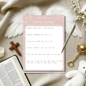 Invitation Heavenly Pink Mother's Scripture Scramble Game