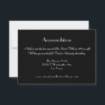 Invitation Hébergements Destiny Gold et Black Vegas<br><div class="desc">Cet hôtel faire-part de mariage et la carte d'hébergement de l'enceinte présentent une typographie élégante en noir et blanc. Le backer ajoute au glam avec un faux motif de parties scintillant d'or de costumes de carte. Parfait pour un mariage de Las Vegas dans une petite chapelle au large de la...</div>