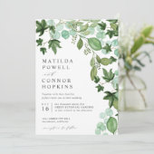 Invitation Hedera | IVY Eucalyptus Mariage botanique moderne (Debout devant)