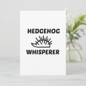 INVITATION HEDGEHOG WHISPERER (Debout devant)