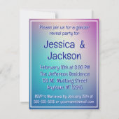 Invitation Heifer ou Bull Style occidental Révélation de genr (Dos)