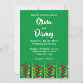 Invitation Heliconia Flower FlorMariage (Devant)