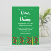 Invitation Heliconia Flower FlorMariage (Debout devant)