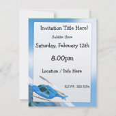 Invitation Hélicoptère de police (Dos)