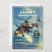 Invitation Hélicoptère Militaire (Devant)