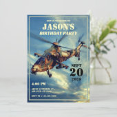 Invitation Hélicoptère Militaire (Debout devant)