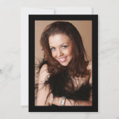 Invitation Hello 30! modern 30th birthday with gold glitter (Dos)