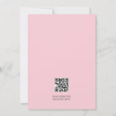 Invitation Hello Baby Blush Pink Floral Pink Bow Baby Shower (Dos)