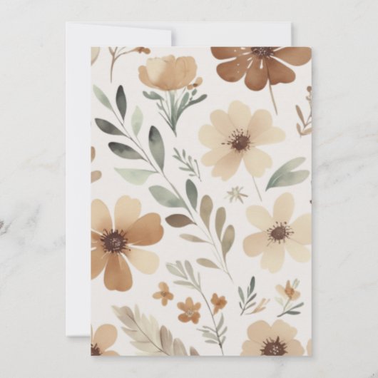 Invitation Hello Baby Boho Neutral Koala Bear (Dos)