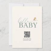 Invitation Hello Baby Boy Clothesline Boho Baby Shower (Dos)
