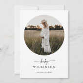 Invitation Hello Baby Minimalist Boho Baby shower photo (Dos)